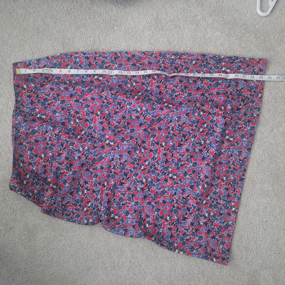 J. Crew Red and Blue Floral Maxi Skirt - Picture 6 of 9